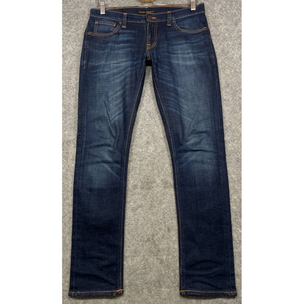 Nudie Jeans Long John Dark Sparkles Blue 32x28.5